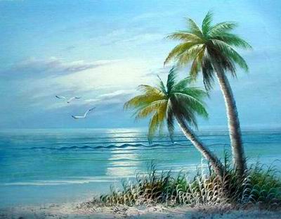 Seascape oil painting