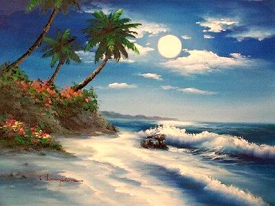 Seascape oil painting