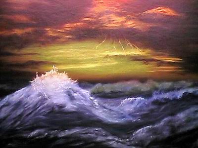 Seascape oil painting