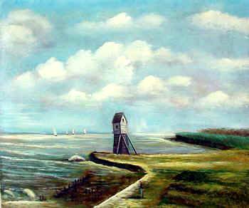 Seascape oil painting