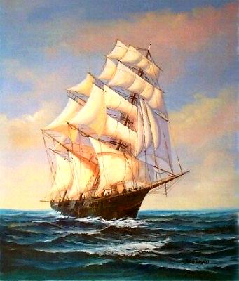 Seascape oil painting