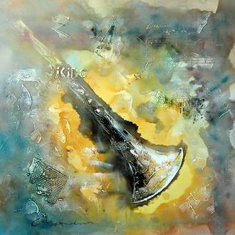 Musical Instrument Oil Painting Oil Painting Supplier
