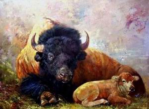 Animal oil painting
