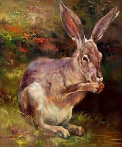 Animal oil painting