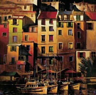 Building oil painting