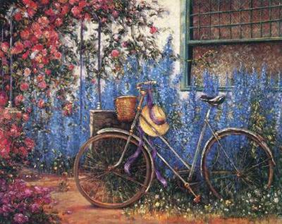 Building oil painting