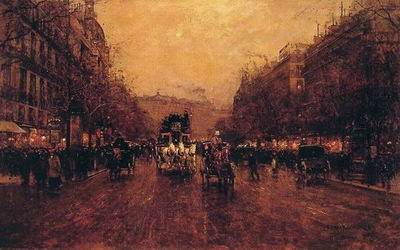 Building oil painting