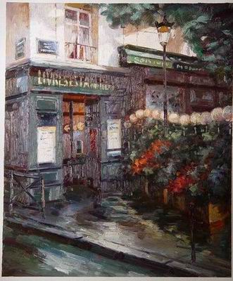 Building oil painting