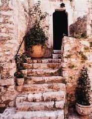 Building oil painting