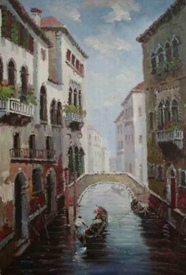 Building oil painting