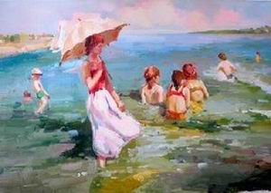 Character A oil painting