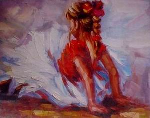 Character A oil painting