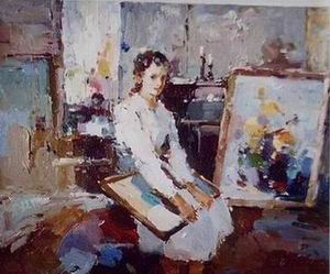 Character A oil painting