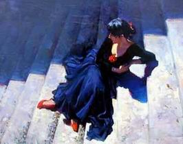 Character A oil painting