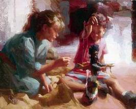 Character A oil painting