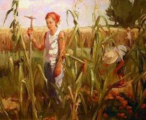 Character A oil painting