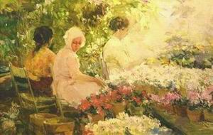 Character A oil painting