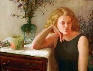 Character A oil painting