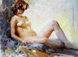 Character A oil painting