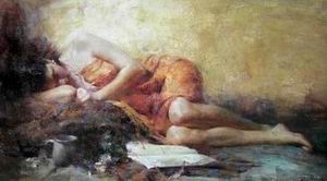 Character A oil painting