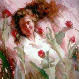 Character A oil painting