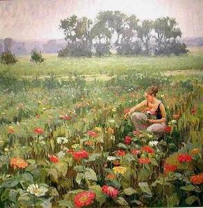 Character A oil painting