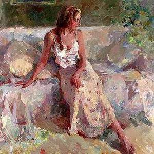 Character A oil painting