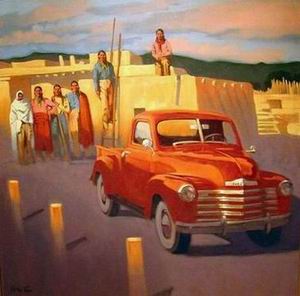 Character A oil painting