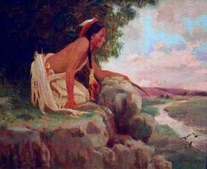 Character A oil painting