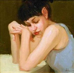 Character A oil painting