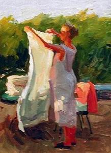 Character A oil painting