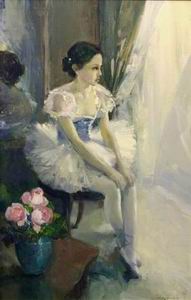 Character A oil painting