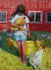 Character A oil painting