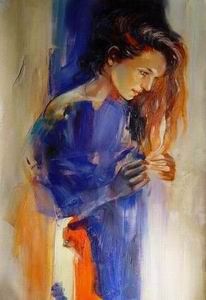 Character A oil painting