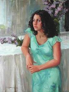 Character A oil painting