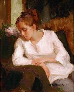 Character A oil painting