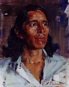 Character A oil painting