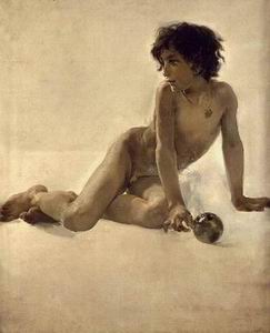 Character A oil painting