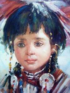 Character A oil painting