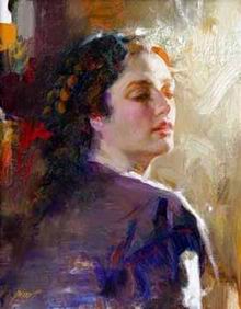 Character A oil painting