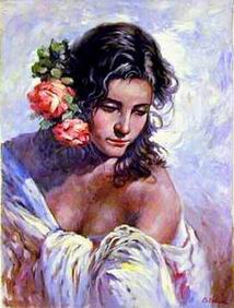 Character A oil painting