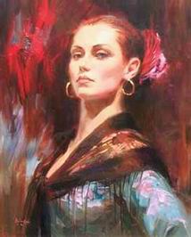 Character A oil painting