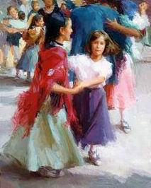 Character A oil painting