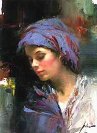 Character A oil painting