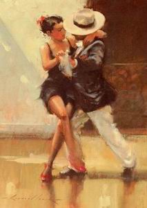 Character A oil painting