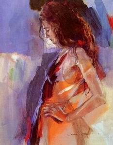 Character A oil painting