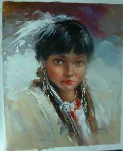 Character A oil painting