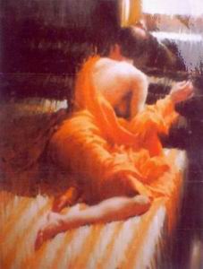 Character A oil painting