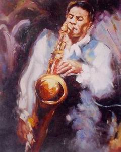 Character A oil painting