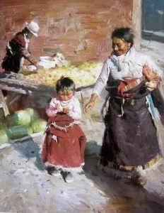 Character A oil painting